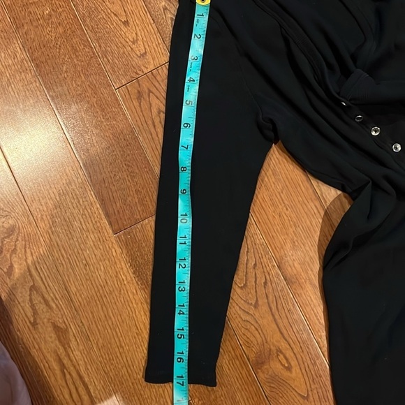 Guess black  knit ribbed top Sz M - Picture 5 of 11